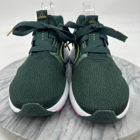 Adidas Womens 9 Edge Lux 5 Sneaker Shadow Green Camo Gold Running Trainer GZ6748 - Picture 3 of 13